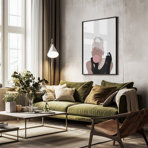 Tablou înramat „Bubblegum Girl” de Pictufy Studio II