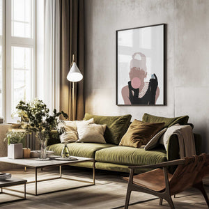 Tablou înramat „Bubblegum Girl” de Pictufy Studio II