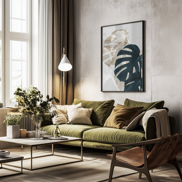 Tablou înramat „Monstera Creative 05” de Pictufy Studio III