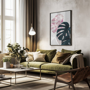 Tablou înramat „Monstera Creative 08” de Pictufy Studio III