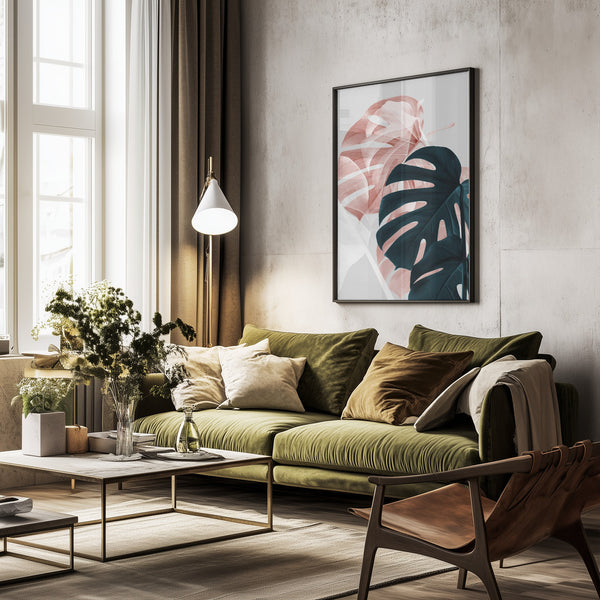 Tablou înramat „Monstera Creative 09” de Pictufy Studio III