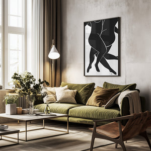 Tablou înramat „Lovers Black” de Pictufy Studio II