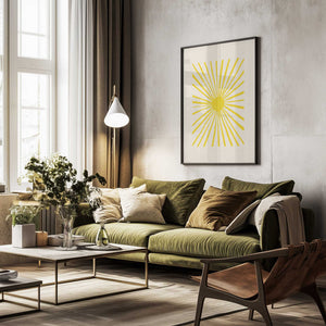 Tablou înramat „The Sun” de Pictufy Studio