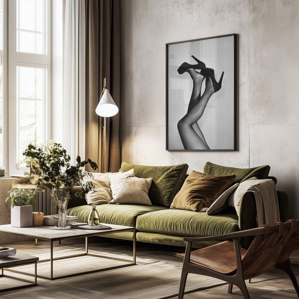 Tablou înramat „Velvet Pumps” de Pictufy Studio III