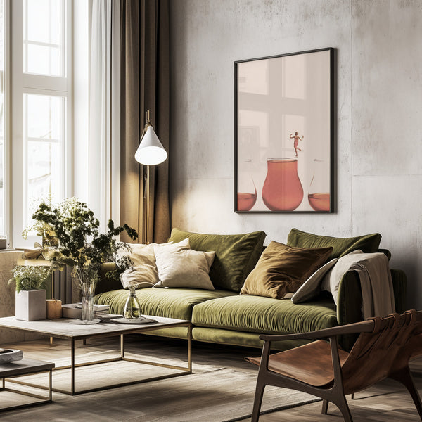 Tablou înramat „I prefer the full one” de Maarten Léon