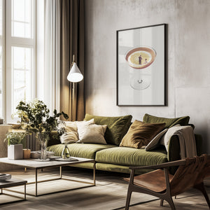 Tablou înramat „My drink needs a drink” de Maarten Léon