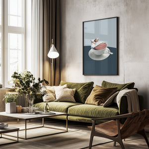 Tablou înramat „Morning rituals” de Maarten Léon