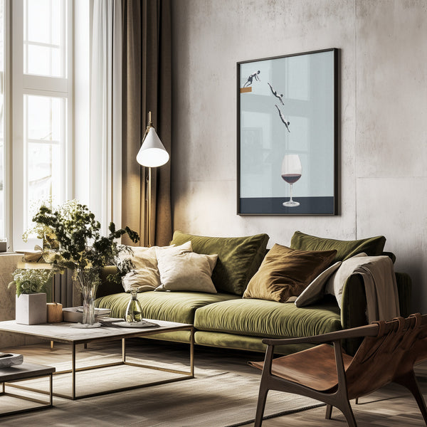 Tablou înramat „Your best friends forget you get old” de Maarten Léon