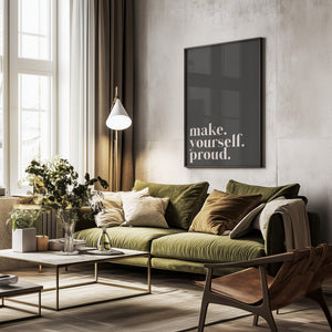 Tablou înramat „Motivational Phrase” de uplusmestudio