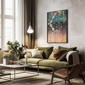 Tablou înramat „Ombre Dream Cubes” de Elisabeth Fredriksson