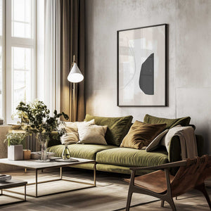 Tablou înramat „Monochrome Harmony” de uplusmestudio