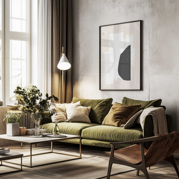 Tablou înramat „Monochrome Harmony” de uplusmestudio