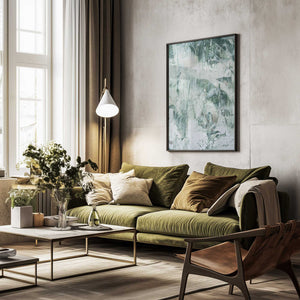 Tablou înramat „Emerald Whispers” de uplusmestudio