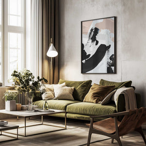 Tablou înramat „Monochrome Dance” de uplusmestudio