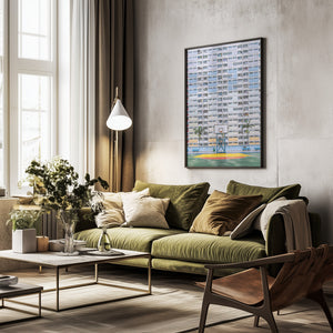 Tablou înramat „"Rainbow" Estate” de HAN XIAOBEI
