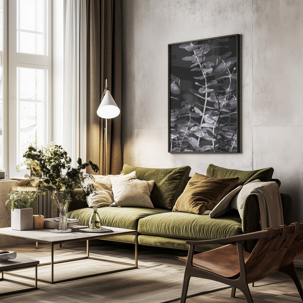 Tablou înramat „Eucalyptus_Negative_002” de Pictufy Studio III