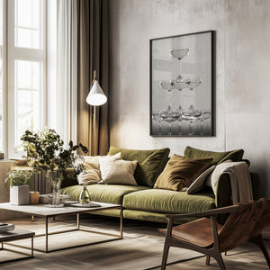 Tablou înramat „Champagne tower_9” de Pictufy Studio III
