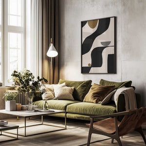 Tablou înramat „Fluid Geometrics” de THE MIUUS STUDIO