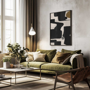 Tablou înramat „Curves and Shadows” de THE MIUUS STUDIO