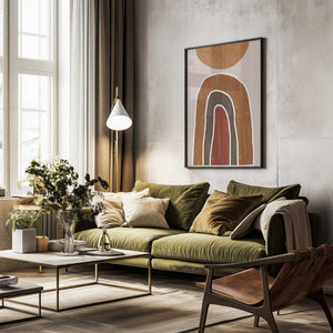 Tablou înramat „Earthy Arches” de THE MIUUS STUDIO
