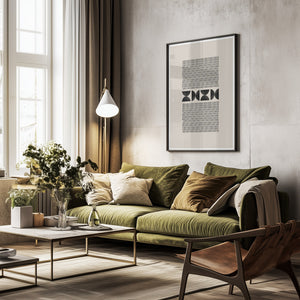 Tablou înramat „Geometric Harmony” de THE MIUUS STUDIO