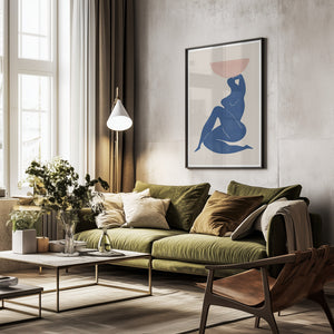 Tablou înramat „Harmony in Blue” de THE MIUUS STUDIO