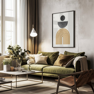 Tablou înramat „Geometric Harmony” de THE MIUUS STUDIO