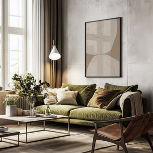 Tablou înramat „Curves of Serenity” de THE MIUUS STUDIO