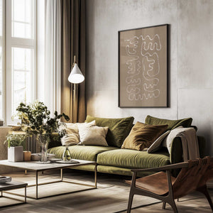 Tablou înramat „Curvy Whispers” de THE MIUUS STUDIO