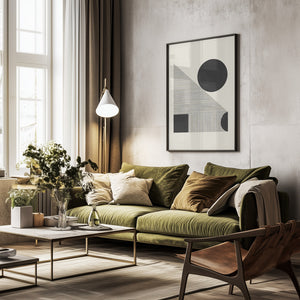 Tablou înramat „Geometric Harmony” de THE MIUUS STUDIO