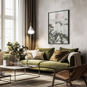 Tablou înramat „Peony 04” de Pictufy Studio III
