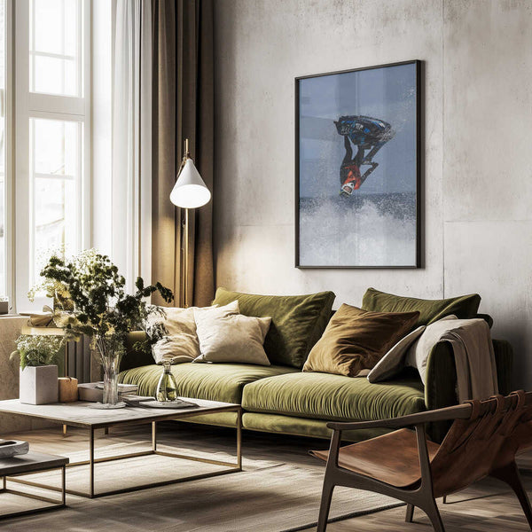 Tablou înramat „Motosurf” de Oskar Baglietto