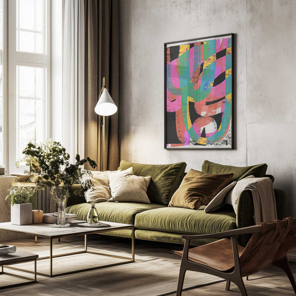 Tablou înramat „Colorful Chaos” de Treechild