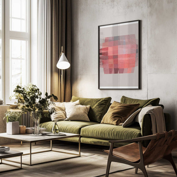 Tablou înramat „Pink Mosaic Dreams” de Treechild