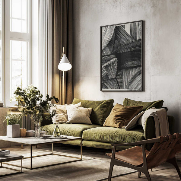 Tablou înramat „Curved Line Symphony” de Treechild