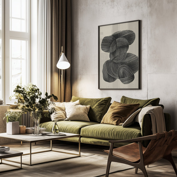 Tablou înramat „Fluid Echoes” de Treechild