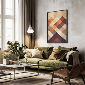 Tablou înramat „Geometric Harmony” de Treechild