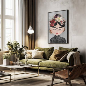 Tablou înramat „Floral Serenity” de Treechild
