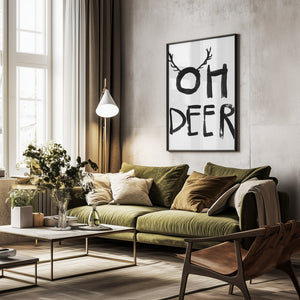 Tablou înramat „Antler Whimsy” de Treechild