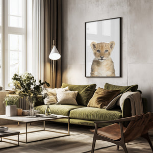 Tablou înramat „Baby Lion” de Kathrin Pienaar