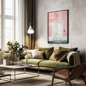 Tablou înramat „The white door Lisbon” de Raisa Zwart
