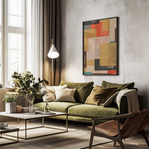 Tablou înramat „Layered Vibrance” de THE MIUUS STUDIO
