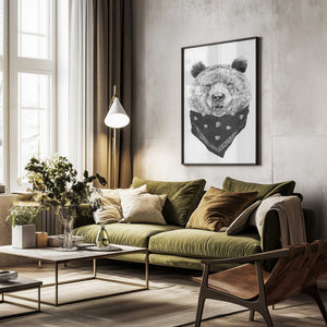 Tablou înramat „Wild bear” de Balazs Solti