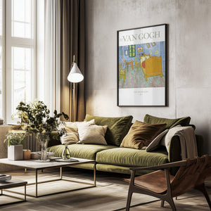 Tablou înramat „The Bedroom” de Vincent Van Gogh