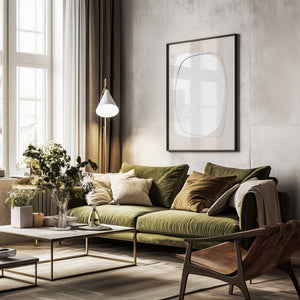 Tablou înramat „Layered Oval Shapes” de uplusmestudio