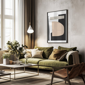Tablou înramat „Abstract Layers” de uplusmestudio
