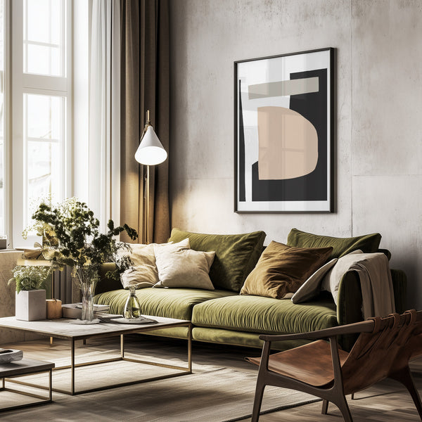 Tablou înramat „Abstract Layers” de uplusmestudio