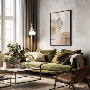 Tablou înramat „Aesthetic Gold-2” de Sally Ann Moss