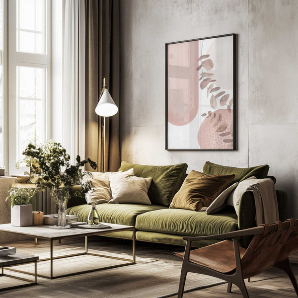 Tablou înramat „boho pink-2” de Sally Ann Moss