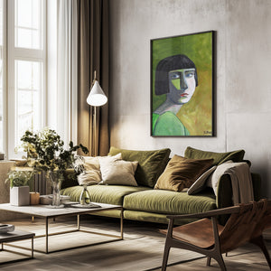 Tablou înramat „Lady with the Look” de Sharyn Bursic